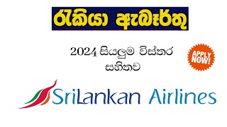 sri lankan airline job vacancies 2024 Job Vacancies in Sri Lanka  Airport Jobs in Sri Lanka 2024 [upl. by Ardyce]