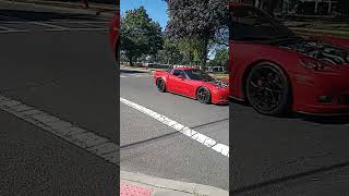 LOUD 1000HP HOODLESS C6 TURBO CORVETTE turbo corvette chevrolet shorts trending loud outdoors [upl. by Noremak]