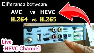 Difference between Mpeg4 and HEVC Set top box receiver [upl. by Nylhtak185]