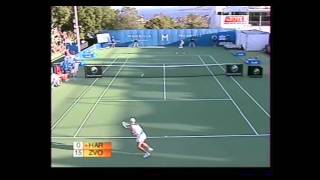 Vera Zvonareva v Ashley Harkleroad WTA Hobart Highlights [upl. by Ninahs]