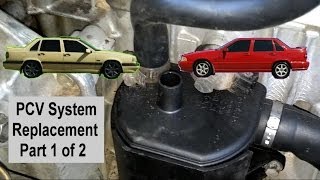 PCV system change replacement for Volvo 850 S70 V70 1994  1998 Pt 1 of 2  VOTD [upl. by Ynetsed]