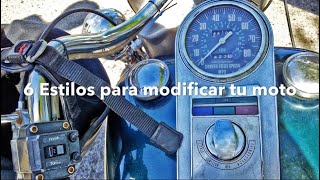 6 Estilos para modificar tu moto [upl. by Yttisahc]