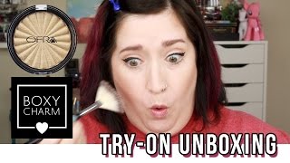 Boxycharm Unboxing amp Try On  April 2017  Yeah Ofra Highlighter [upl. by Rehtul]