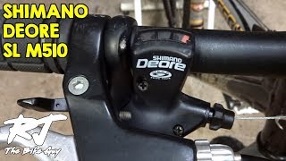 How To Replace Shift Cable On Shimano Deore SLM510 Trigger Shifters [upl. by Dewees603]