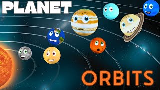 Planet Orbits  Orbit time Comparison  Solar System for Kids [upl. by Collbaith]