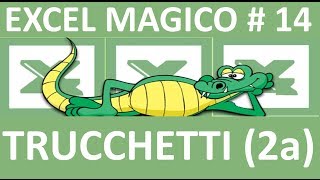 EM14 Trucchetti Suggerimenti e Scorciatoie con excel [upl. by Aivil]