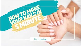 Poly gel Nails in 5 min polygelnails nailart viralvideo shorts Thegorgeoussoul [upl. by Baecher178]