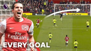 Every Robin van Persie Premier League Goal  Arsenal amp Manchester United [upl. by Varion]