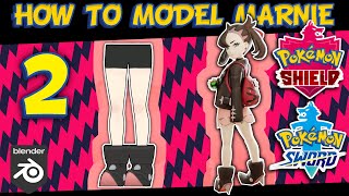 How to 3D Model Pokemon Sword amp Shield Character Marnie Episode 2Legs [upl. by Eedna176]