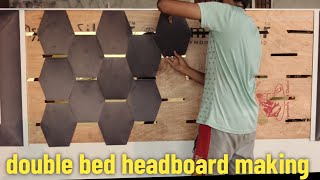 Double bed headboard makingdouble bed saied making [upl. by Thornton502]