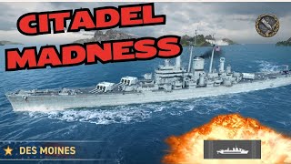 Des Moines Citadel Madness World of Warships Legends PS5 NO COMMENTARY GAMEPLAY [upl. by Nosnevets]