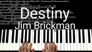 Destiny Piano Lyrics and Chords [upl. by Alael560]