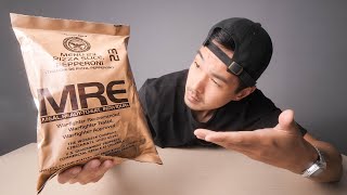 Food Reviewer Tries MRE [upl. by Heurlin832]