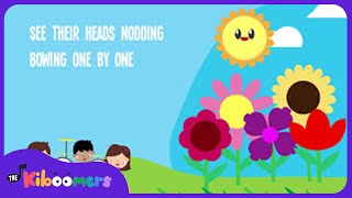 5 Little Flowers Lyric Video  The Kiboomers Preschool Songs amp Nursery Rhymes [upl. by Sainana842]