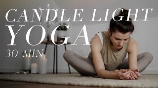 Yoga für den unteren Rücken  Verspannungen lösen amp zur Ruhe kommen  30 Min Candlelight Yoga [upl. by Ailsa260]