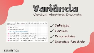 Variância de uma variável aleatória discreta [upl. by Hras]