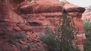 An ancient pictograph site in the Secret Mountain Wilderness near Sedona Arizona [upl. by Nneb]