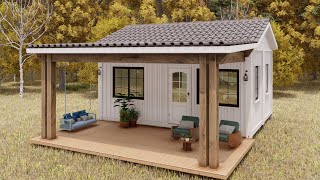 2 20ft Shipping Container House  Awesome and Peaceful Cabin [upl. by Mullane614]