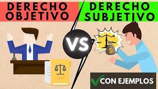 Derecho Objetivo y Subjetivo【 con EJEMPLOS 】 [upl. by Amersham]