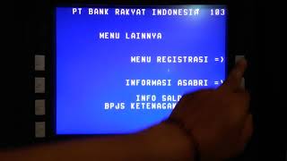 Cara Mudah Registrasi SMS Notifikasi  Pemberitahuan  Di ATM BRI [upl. by Keifer]