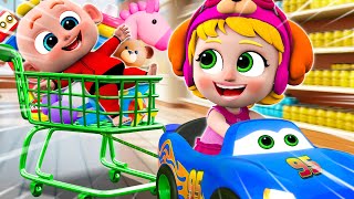 Grocery Store🛒 Baby Goes Shopping Song  Rescue The Baby missing More Nursery Rhymes amp Kids Songs [upl. by Rebah]