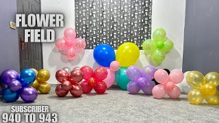 BALLOON FLOWER FIELD ASMR POPPING VIDEO [upl. by Nednil]