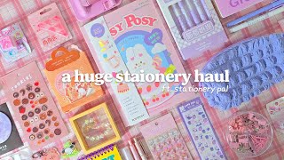 a huge stationery haul 💞 stationery pal unboxing 💜 cute and aesthetic item 😘 [upl. by Sondra]