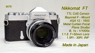 Nikkormat FT 1965 [upl. by Zweig]