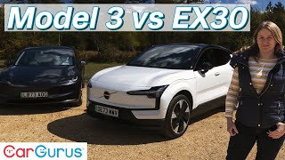 Tesla Model 3 vs Volvo EX30 Two great EVs one clear winner [upl. by Atekal]