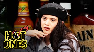 Rosalía Cant Stop Laughing While Eating Spicy Wings  Hot Ones [upl. by Nicolette299]