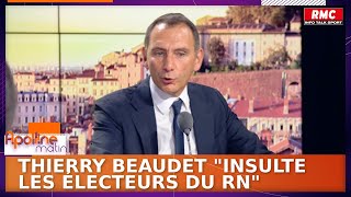 Thierry Beaudet Premier ministre  quotIl insulte les électeurs du RNquot dénonce Laurent Jacobelli [upl. by Alben]