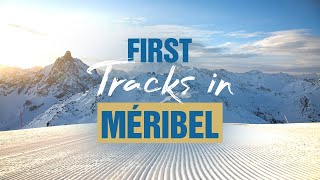 First Tracks in Méribel ⛷ 🏂  Perfectly Groomed Runs 4K [upl. by Nel]