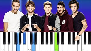 One Direction  No Control  Piano Tutorial [upl. by Keith800]