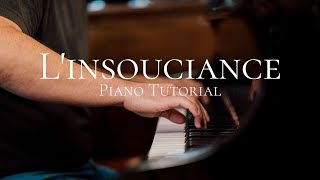 Dominique Charpentier  Linsouciance piano tutorial [upl. by Caravette]