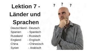 Deutschkurs A11 Lektion 7 LänderSprachenNationalitäten [upl. by Tavy]