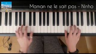 Maman ne le sait pas  Ninho piano cover facile [upl. by Body]