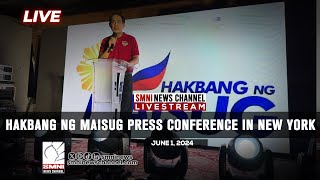 LIVE Hakbang ng Maisug Press Conference in New York  June 1 2024 [upl. by Naam425]