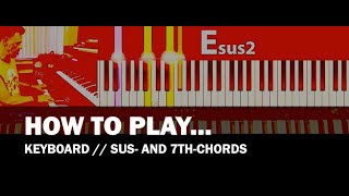 How To Play Keyboard 4  Sus and 7thChords [upl. by Savinirs]