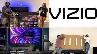 2022 VIZIO PSeries Quantum 75quot Unboxed  Mounted [upl. by Haduhey]