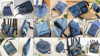 9 DIY Cute Denim Bags Out of Old Jeans Part 3  Compilation  Fast Speed Tutorial  Upcycle Crafts [upl. by Nnylrahc842]