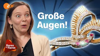 Kokettes Erbstück 50er Jahre Schmuck mit Diamanten und Rubinen  Bares für Rares [upl. by Aneelehs]