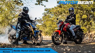 Honda Hornet 20 vs Hornet 160R  Better Than Before  MotorBeam [upl. by Tsirc]