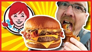 Wendys Bacon Portabella Mushroom Melt on Brioche Review [upl. by Eliades]