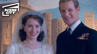 The Wedding of Princess Elizabeth and Prince Philip  The Crown Claire Foy Matt Smith [upl. by Akehsyt]