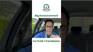 Big Announcement For PLAB1  PLAB GUIDE ACADEMY [upl. by Anyad]