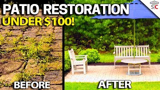 Patio Paver Restoration  DIY Step by Step How to  Easy [upl. by Travers]