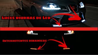 Instalamos LUCES DIURNAS en mi SEAT IBIZA 6L  Intermitentes DINÁMICOS💥 PABLO TOLEDO [upl. by Rovert]