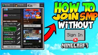 How to Join SMP Without Sign in Minecraft PE 120  How to Join Public Smp Server Minecraft PE 120 [upl. by Naujat]