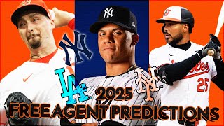 2025 MLB TOP 10 FREE AGENT PREDICTIONS [upl. by Enirac]