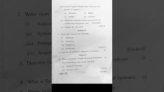 Bsc 1st Year Botany  BOTA 102  Question Paper  2023  Plant Ecology and Taxonomy [upl. by Albertina]